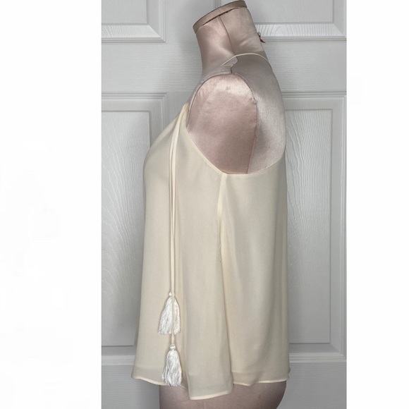 NWOT Elizabeth & James Racerback Silk Top XS - Picture 2 of 7